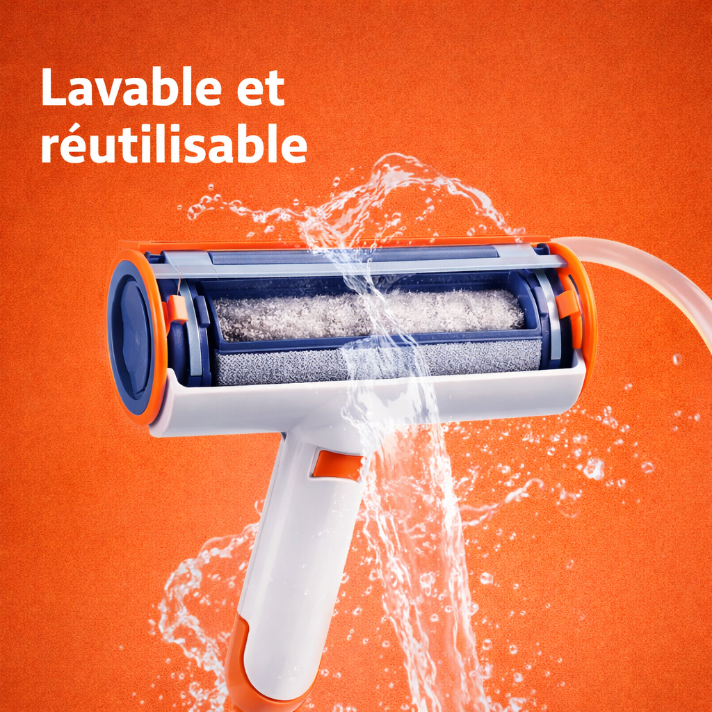 Brosse Magique Anti-Poils – Élimine Instantanément les Poils de Chats & Chiens